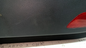 Panou decorativ ușă, față dreapta, Hyundai Tucson 19-21, negru, inserție neagră, cotiera din piele neagră, zgârieturi