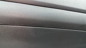 Panou ușă stânga față pentru Hyundai Tucson 19-21, negru, inserție neagră, cotiera din piele neagră, zgârieturi, uzură
