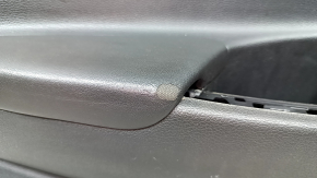 Panou ușă stânga față pentru Hyundai Tucson 19-21, negru, inserție neagră, cotiera din piele neagră, zgârieturi, uzură