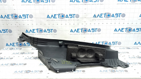 Ornament prag interior spate stânga pentru Audi Q5 8R 09-17, gri închis, zgârieturi