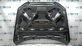 Капот голый Audi Q5 8R 13-17 рест, алюминий, графит LZ7S, вмятина, тычка