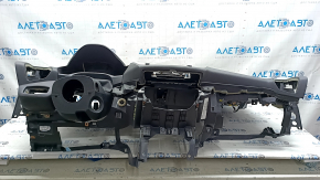 Торпедо передняя панель с AIRBAG Ford Escape MK3 17-19 рест, черная, надлом креплений, примята