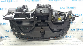 Торпедо передняя панель с AIRBAG Ford Escape MK3 17-19 рест, черная, надлом креплений, примята