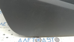 Ornament ușă, placă stânga față, Audi Q5 8R 09-17, gri închis, cu inserție din lemn, cu suprapuneri, cu mâner, necesită curățare, uzat, zgârieturi