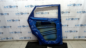 Дверь голая задняя левая Hyundai Tucson 16-21 синий R2U, царапина, тычка