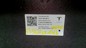 Настил на пол багажника Tesla Model X 22-26 передний, под 3 ряда, под чистку, потертости