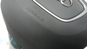 Подушка безопасности airbag в руль водительская Audi Q5 8R 13-17 серая, под 4 спицы, полез хром, под чистку