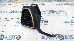 Ornament panou față stânga cu deflector de aer pentru Hyundai Tucson 19-21, aspect fibră de carbon
