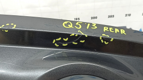 Губа заднего бампера под 2 трубы Audi Q5 8R 13-17 без парктроников, под фаркоп, графит, вмятины, царапины, сломано крепление