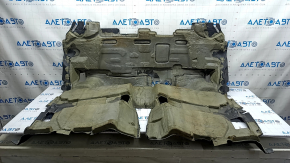 Покрытие пола задний Ford Escape MK3 17-19 черный тип 2, под химчистку, надрывы пены