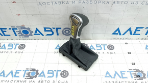 Ручка КПП Audi Q5 8R 12-17 серая кожа, хром, царапины, потерта