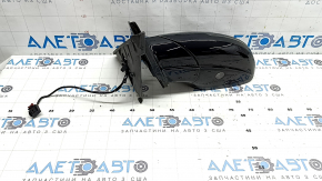 Зеркало боковое левое в сборе Audi Q5 8R 09-17 7 пинов, поворотник, подогрев, подсветка, графит LZ7S, царапины
