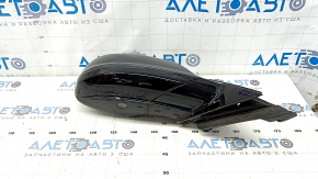 Ansamblu oglindă retrovizoare dreapta pentru Audi Q5 8R 09-17, 7 pini, semnalizare, încălzită, iluminare spate, neagră LY9B, zgâriată