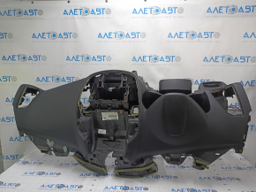Bord față cu airbag pentru Ford Escape MK3 17-19, negru, bare de protecție, elemente pirotehnice ruginite