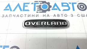 Эмблема надпись OVERLAND двери багажника Jeep Grand Cherokee WL 21-23 хром