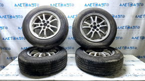 Set jante cu anvelope R15x6.5J ET40 195x65 pentru Toyota Prius 50 16-22 bordură