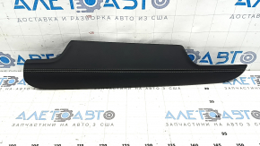Ornamente panou frontal dreapta sus Jeep Grand Cherokee WL 21-23, piele neagră, cusături albe