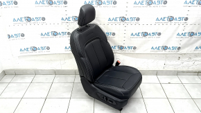 Пассажирское сидение Jeep Grand Cherokee WL 21-26 с airbag, электрическое, подогрев, вентиляция, кожа черная с перфорацией, Overland, царапины на задней накладки