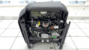 Пассажирское сидение Jeep Grand Cherokee WL 21-26 с airbag, электрическое, подогрев, вентиляция, кожа черная с перфорацией, Overland, царапины на задней накладки