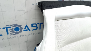 Обшивка подушки пассажирского сиденья Tesla Model X 22-26 белая кожа, подогрев, вентиляция, под химчистку
