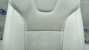 Обшивка спинки водительского сиденья Tesla Model X 22-26 белая кожа, подогрев, вентиляция, под химчистку