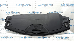Bord față cu airbag pentru Jeep Grand Cherokee WL 21-25 PHEV, piele neagră cu cusături gri, cu sistem audio McIntosh, cu ramă, lacrimă