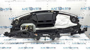 Bord față cu airbag pentru Jeep Grand Cherokee WL 21-25 PHEV, piele neagră cu cusături gri, cu sistem audio McIntosh, cu ramă, lacrimă