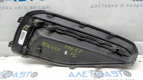 Решетка переднего бампера левая Kia EV6 22-26 черный глянец с хром молдингом, Gt-Line, песок