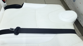 Задний ряд сидений 2 ряд левое Tesla Model X 22-26 белая кожа, с ремнями, без каркаса, под химчистку