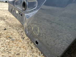 Aripă spate stânga Ford Fusion mk5 13-20 pe caroserie, albastră, ruginită, zgârietură, denivelare