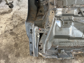 Aripă spate stânga Ford Fusion mk5 13-20 pe caroserie, albastră, ruginită, zgârietură, denivelare