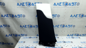Ornamente montan central stânga jos pentru Tesla Model X 22-25, negre cu piele albă