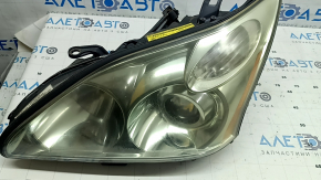 Фара передняя левая в сборе Lexus RX300 RX330 RX350 RX400h 04-09 ксенон AFS, светлая, под полировку