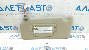 Козырек левый Lexus RX300 RX330 RX350 RX400h 04-09 бежевый, без крючка, с накладкой, под чистку, вмятины