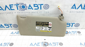 Козырек левый Lexus RX300 RX330 RX350 RX400h 04-09 бежевый, без крючка, с накладкой, под чистку, вмятины