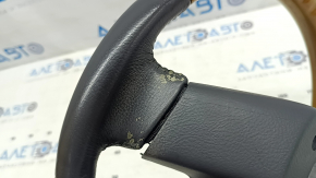 Руль голый Lexus RX300 RX330 RX350 RX400h 04-09 кожа черная, с деревом, с накладками, царапины, потерт