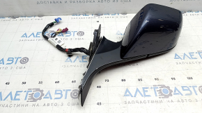 Зеркало боковое левое в сборе Tesla Model 3 18- 13+2 пинов, подогрев, автозатемнение, хром, графит PMNG, царапина