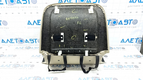 Husă spătar scaun șofer Lexus RX300 RX330 RX350 RX400h 04-08 piele bej, ruptă, zgâriată, necesită curățare, șifonată