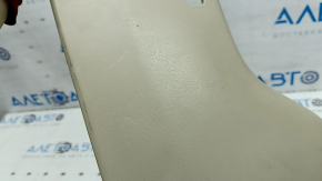 Husă laterală scaun șofer, stânga, Lexus RX300 RX330 RX350 RX400h 04-08, bej, crăpătură în suport, zgârieturi, plastic alb