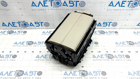 Buzunar bej în consolă centrală pentru Lexus RX300 RX330 RX350 RX400h 04-08, strat protector decojit