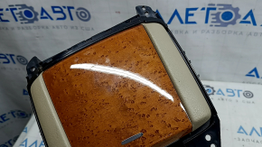 Подстаканники центральной консоли Lexus RX300 RX330 RX350 RX400h 04-08 бежевые, накладка под дерево, царапины
