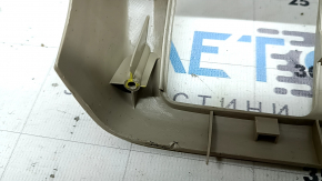 Накладка центральной консоли верхняя Lexus RX300 RX330 RX350 RX400h 04-08 бежевая, вставки под светлое дерево, трещины в креплениях