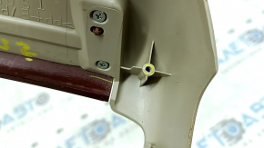 Накладка центральной консоли верхняя Lexus RX300 RX330 RX350 RX400h 04-08 бежевая, вставки под светлое дерево, трещины в креплениях