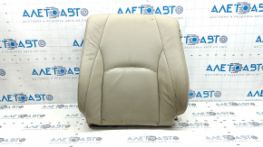 Обшивка спинки водительского сиденья Lexus RX300 RX330 RX350 RX400h 04-09 кожа бежевая, потрескана, под подогрев, под чистку, замята