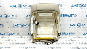 Обшивка спинки водительского сиденья Lexus RX300 RX330 RX350 RX400h 04-09 кожа бежевая, потрескана, под подогрев, под чистку, замята