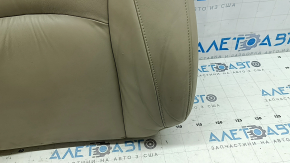 Обшивка спинки водительского сиденья Lexus RX300 RX330 RX350 RX400h 04-09 кожа бежевая, потрескана, под подогрев, под чистку, замята
