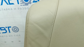 Обшивка спинки водительского сиденья Lexus RX300 RX330 RX350 RX400h 04-09 кожа бежевая, потрескана, под подогрев, под чистку, замята