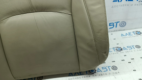 Обшивка спинки пассажирского сиденья Lexus RX300 RX330 RX350 RX400h 04-09 кожа бежевая, потрескана, под подогрев, под чистку, замята