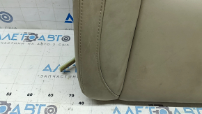 Обшивка подушки пассажирского сиденья Lexus RX300 RX330 RX350 RX400h 04-09 кожа бежевая, потрескана, под подогрев, под чистку, замята, царапины, надрыв