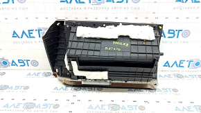 Перчаточный ящик, бардачок Lexus RX300 RX330 RX350 RX400h 04-09 кожа, бежевый,2 части, с пленкой под дерево, царапины, надрыв